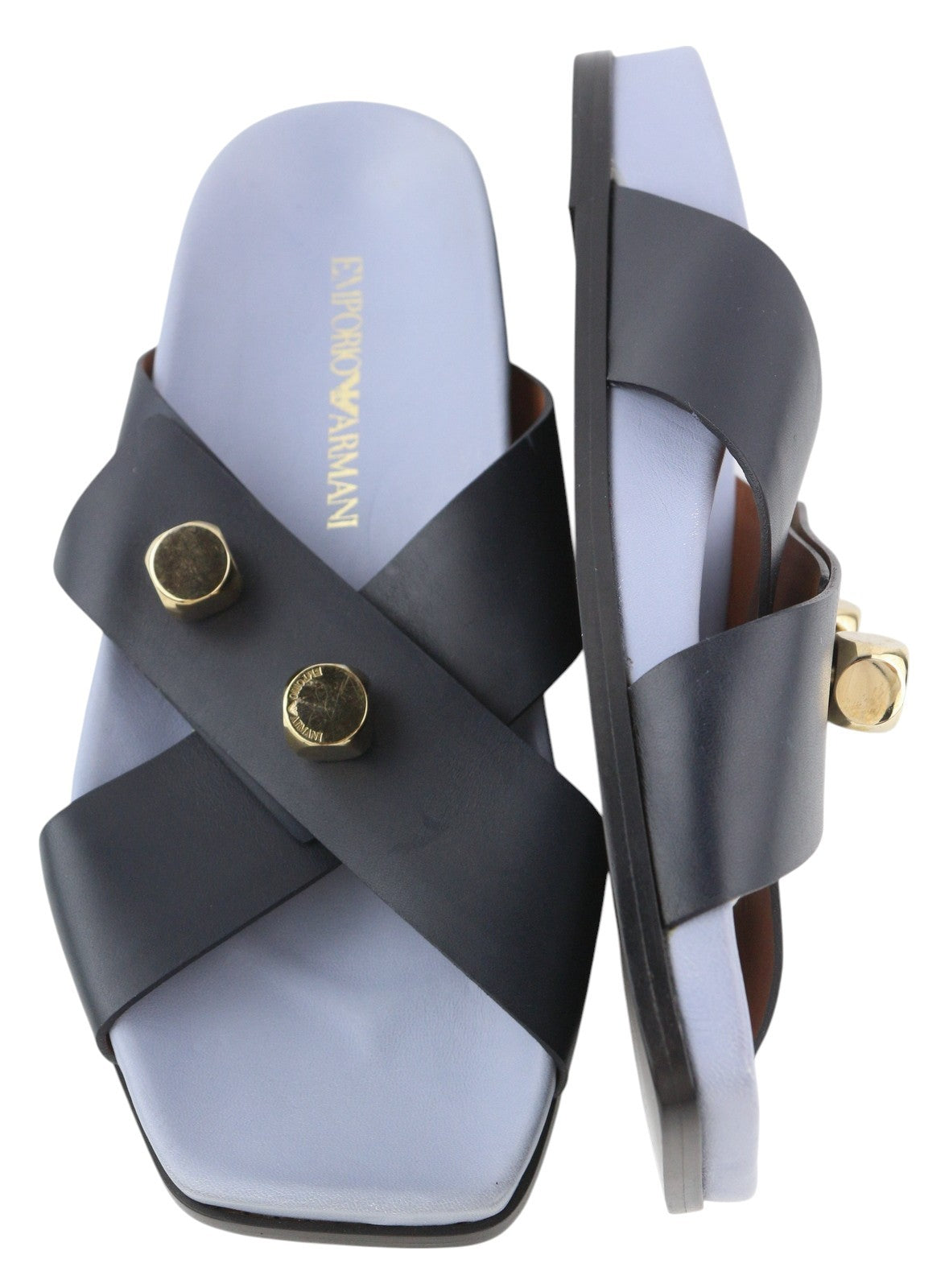 EMPORIO ARMANI moteriški bateliai su odiniais bateliais, 37 dydis, juodos spalvos, su šuns atspalvio detalėmis, įmaunami kvadratėliais. 