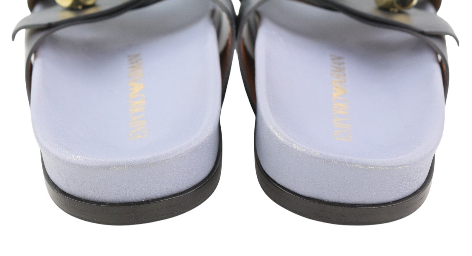 EMPORIO ARMANI moteriški bateliai su odiniais bateliais, 37 dydis, juodos spalvos, su šuns atspalvio detalėmis, įmaunami kvadratėliais. 