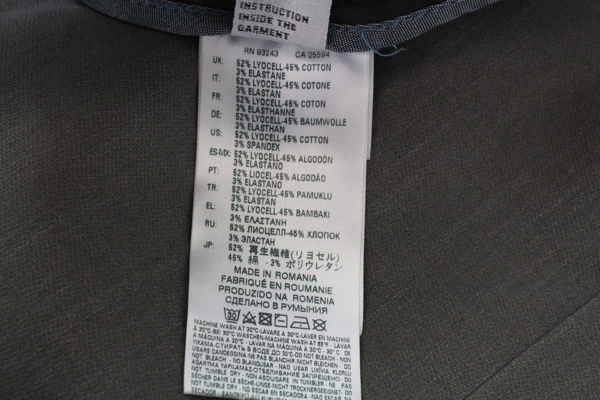 DIESEL Chino-M-NE 0685E vyriški W26 pilki sportiniai jogg džinsai iš tamprios medvilnės medžiagos 