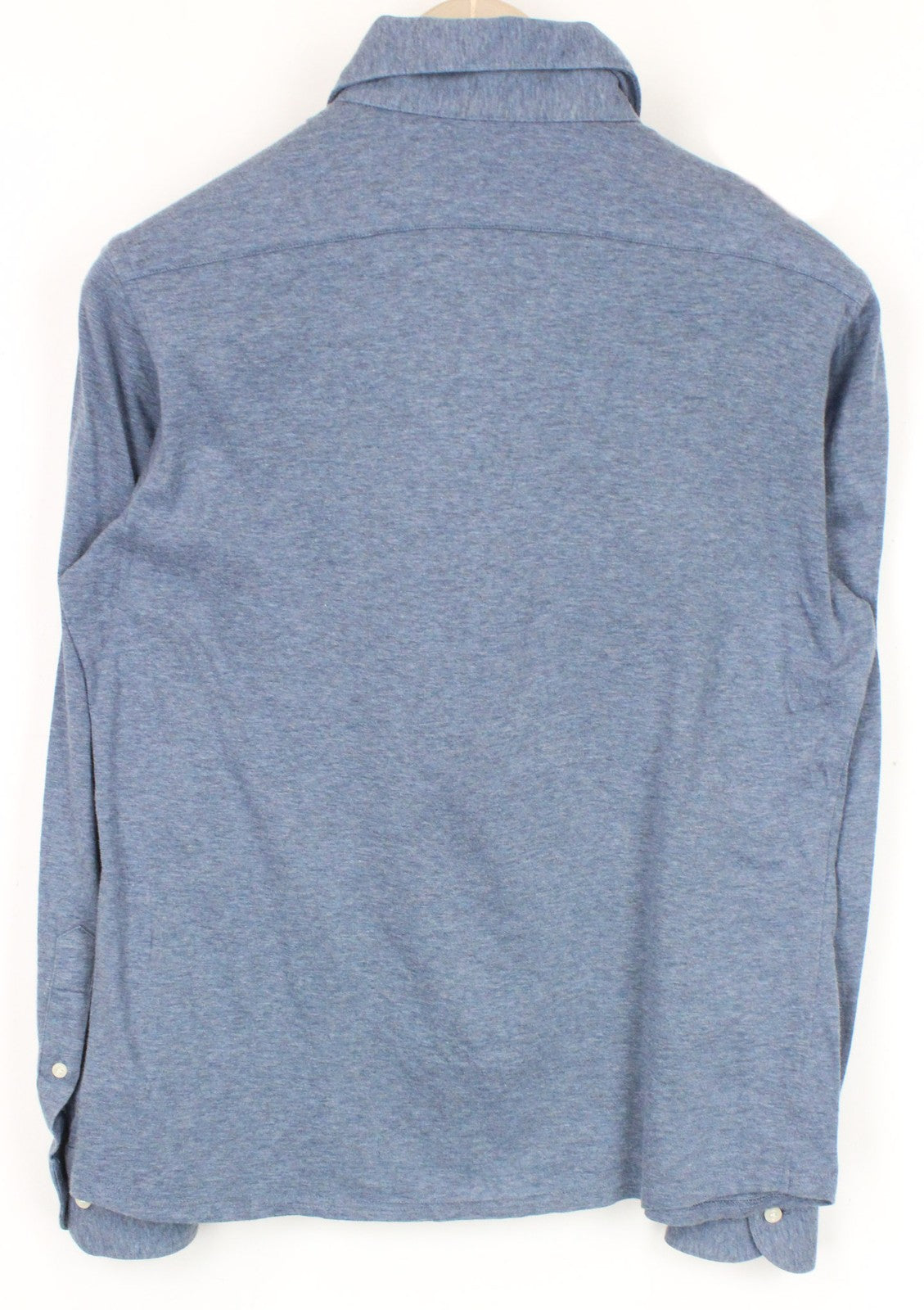 SUITSUPPLY Men's 37/38/14.5/15 Blue Polo Cotton Casual Extra Slim Fit T-Shirt