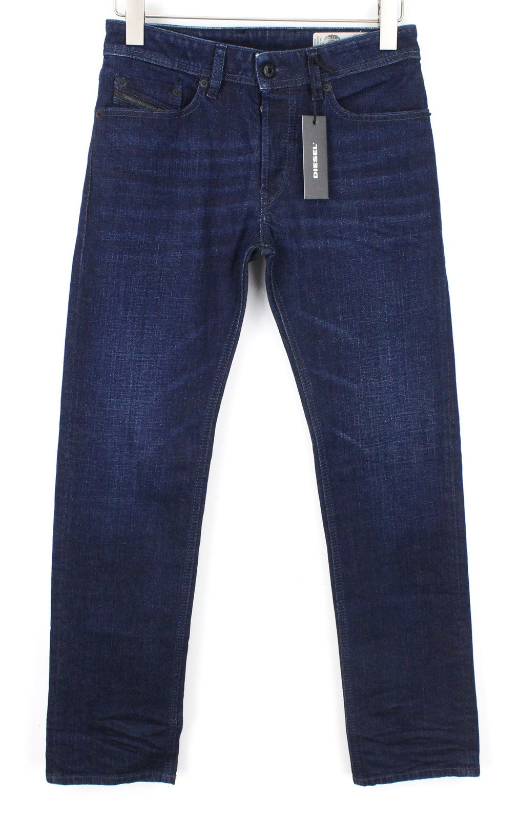 DIESEL Waykee 0860Z vyriški džinsai W27/L32 tiesūs, įprasto kirpimo, tamprūs, mėlyni 