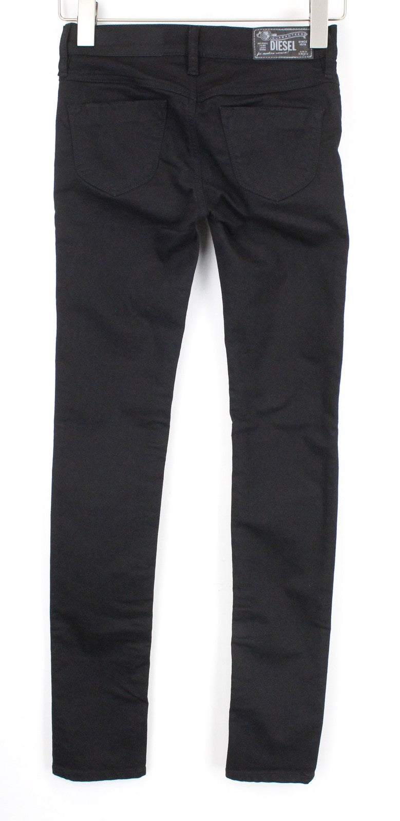 DIESEL Livier R608A Women's Jegging W25 Black Cotton Stretch Super Slim Fit