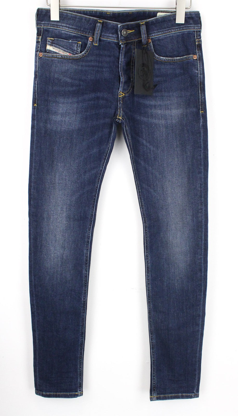 DIESEL Sleenker-X 083AV vyriški džinsai W29/L32 mėlyni, aptempti, tamprūs kirpimai 