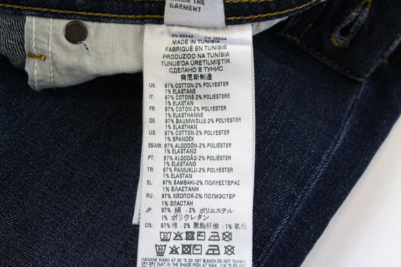 DIESEL Sleenker-X 083AV vyriški džinsai W29/L32 mėlyni, aptempti, tamprūs kirpimai 