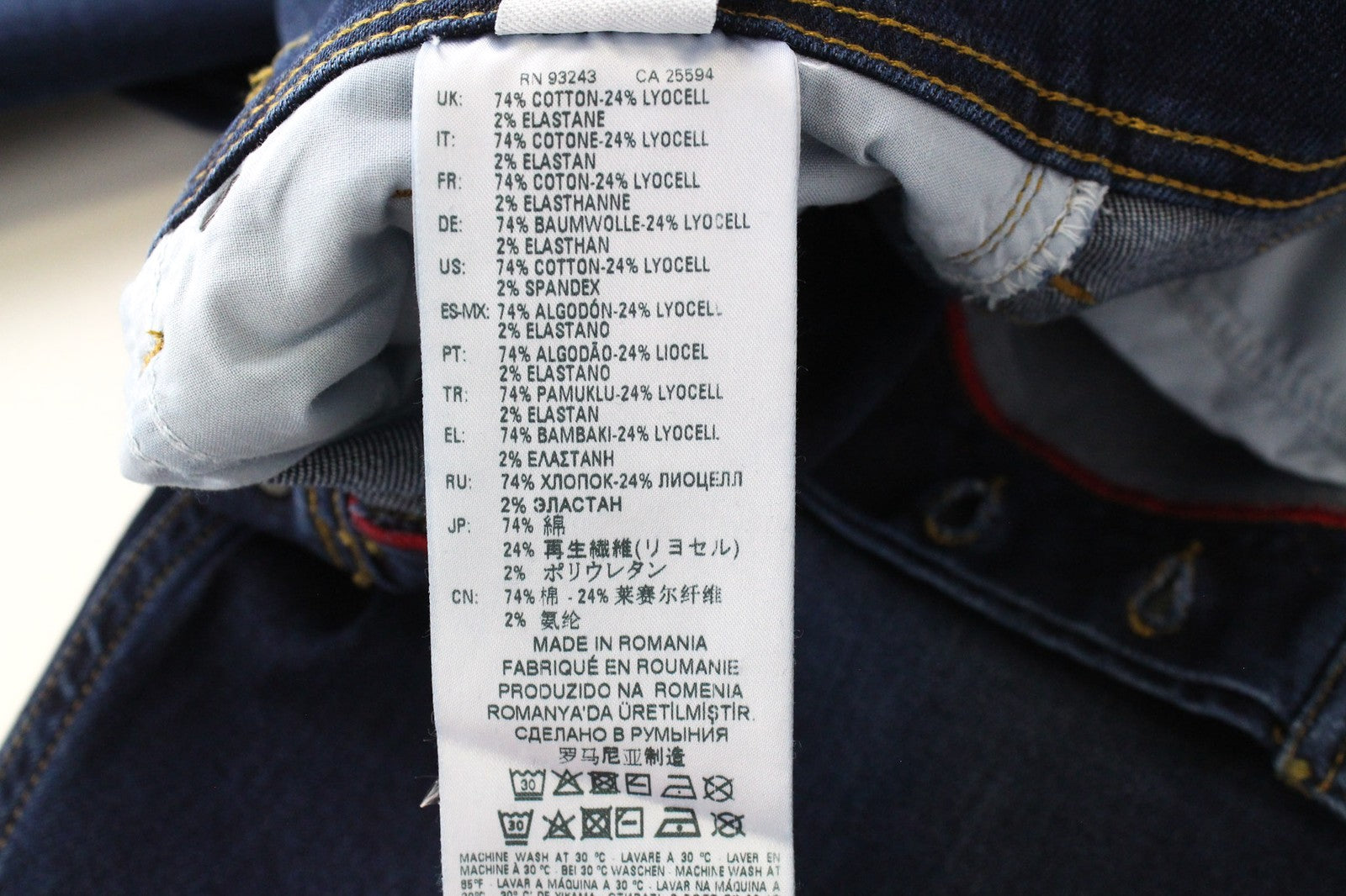 DIESEL Tepphar-X 083AT vyriški džinsai W26/L32 Slim Carrot Fit tamprūs mėlyni džinsai 