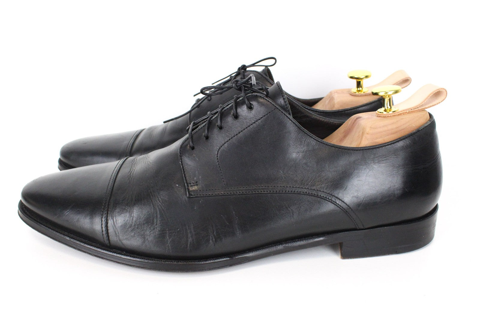 SUITSUPPLY Men's Oxford Shoes EU47/UK13 Black Classic Calf Leather Formal