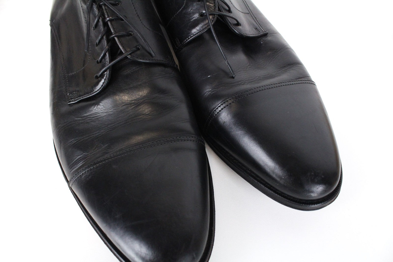 SUITSUPPLY Men's Oxford Shoes EU47/UK13 Black Classic Calf Leather Formal