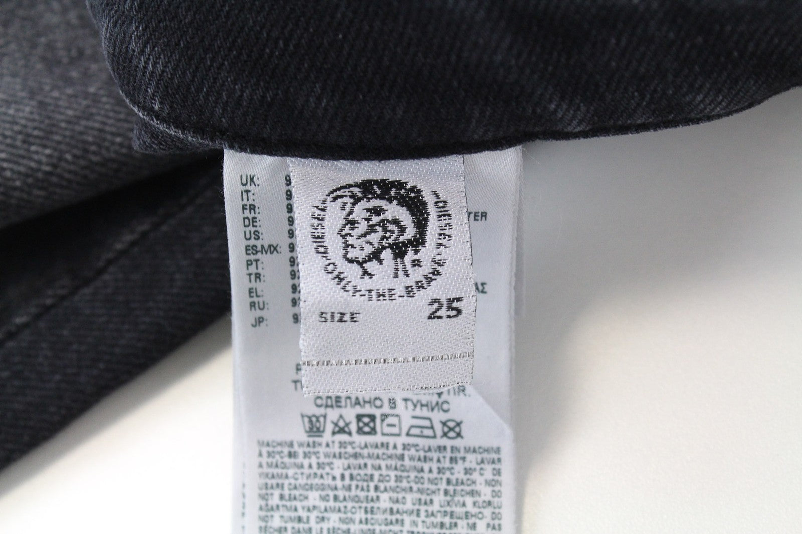 DIESEL D-Earlie 080AP Women Jeans W25/L32 Slim Fit Grey High Waist Zip Fly