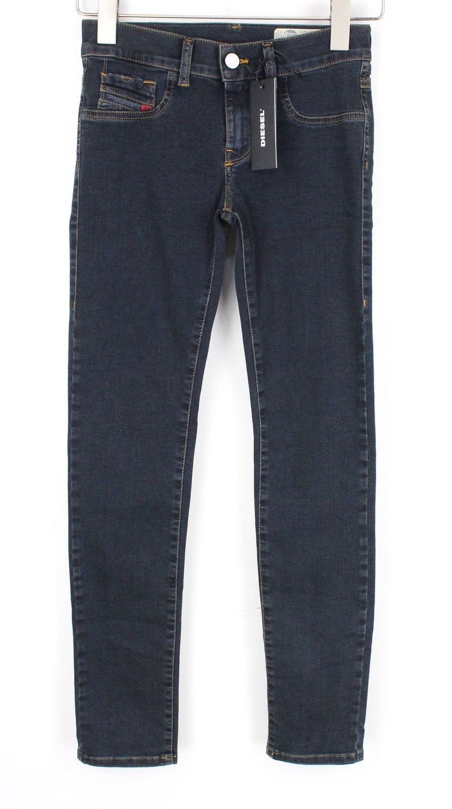 DIESEL Livier-S 084US Women Jeans W24 Jegging Super Slim Blue Stretch Low Waist