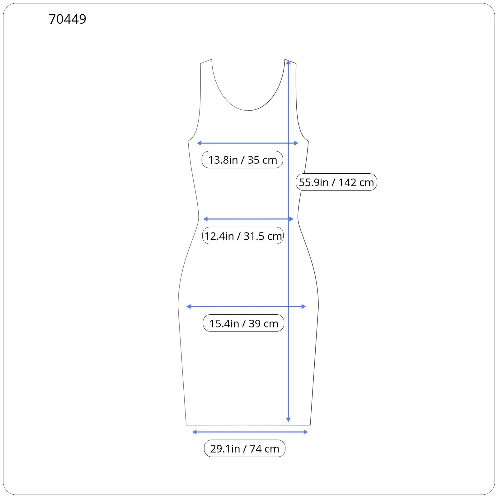WAL G moteriška suknelė S mėlyna maksi suknelė su V formos iškirpte, platėjančia apranga. 