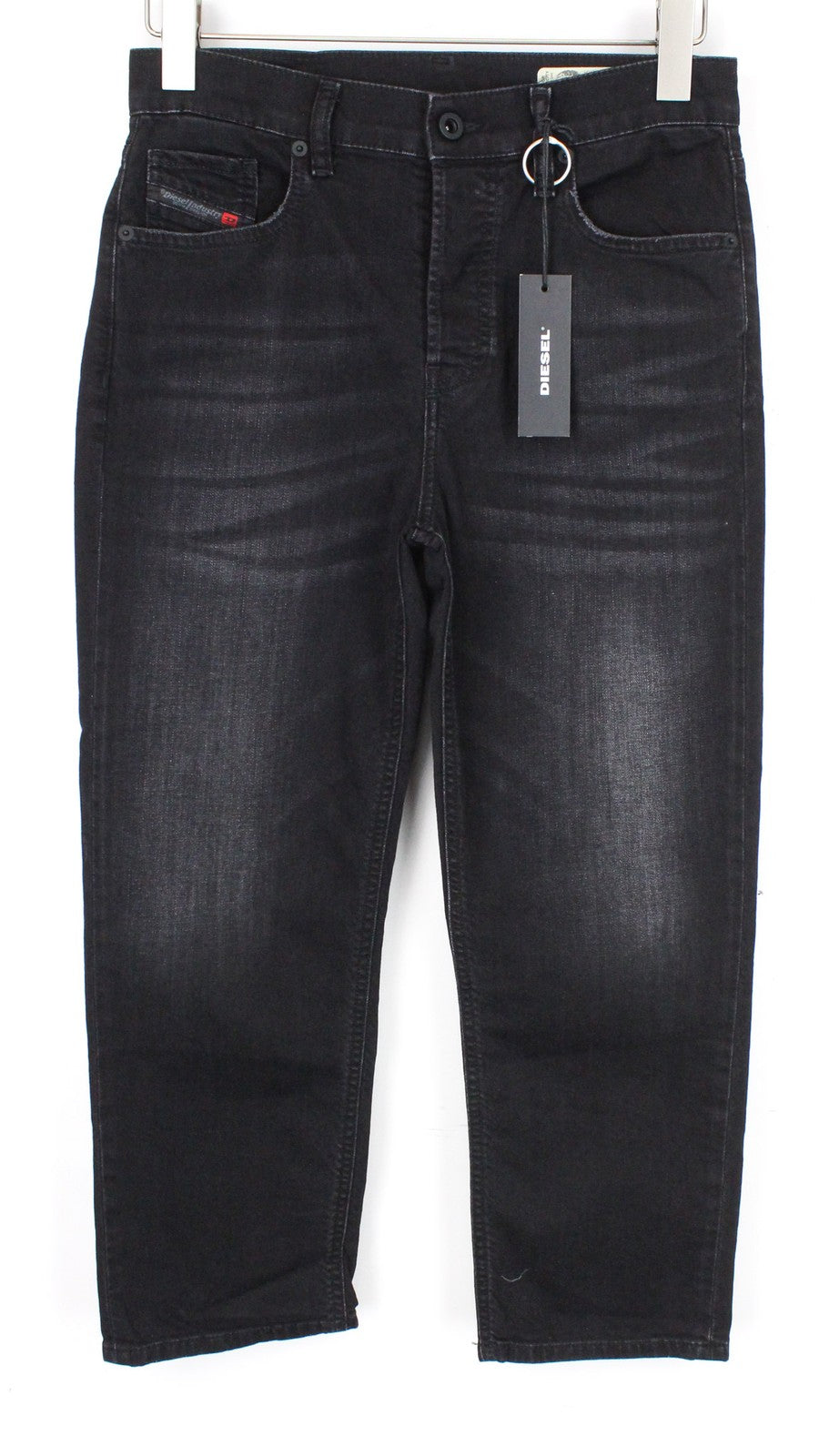 DIESEL Aryel 069BG Women Jeans W26/L30 Straight Dark Grey Stretch Regular Fit