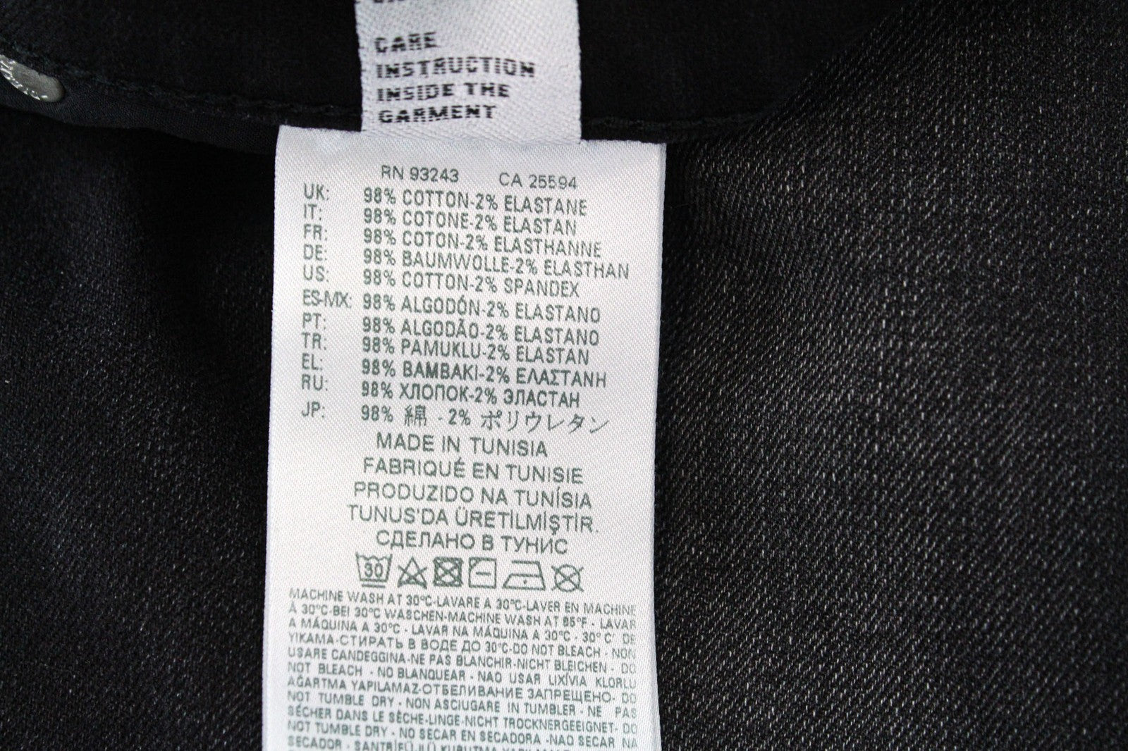 DIESEL Aryel 069BG Women Jeans W26/L30 Straight Dark Grey Stretch Regular Fit