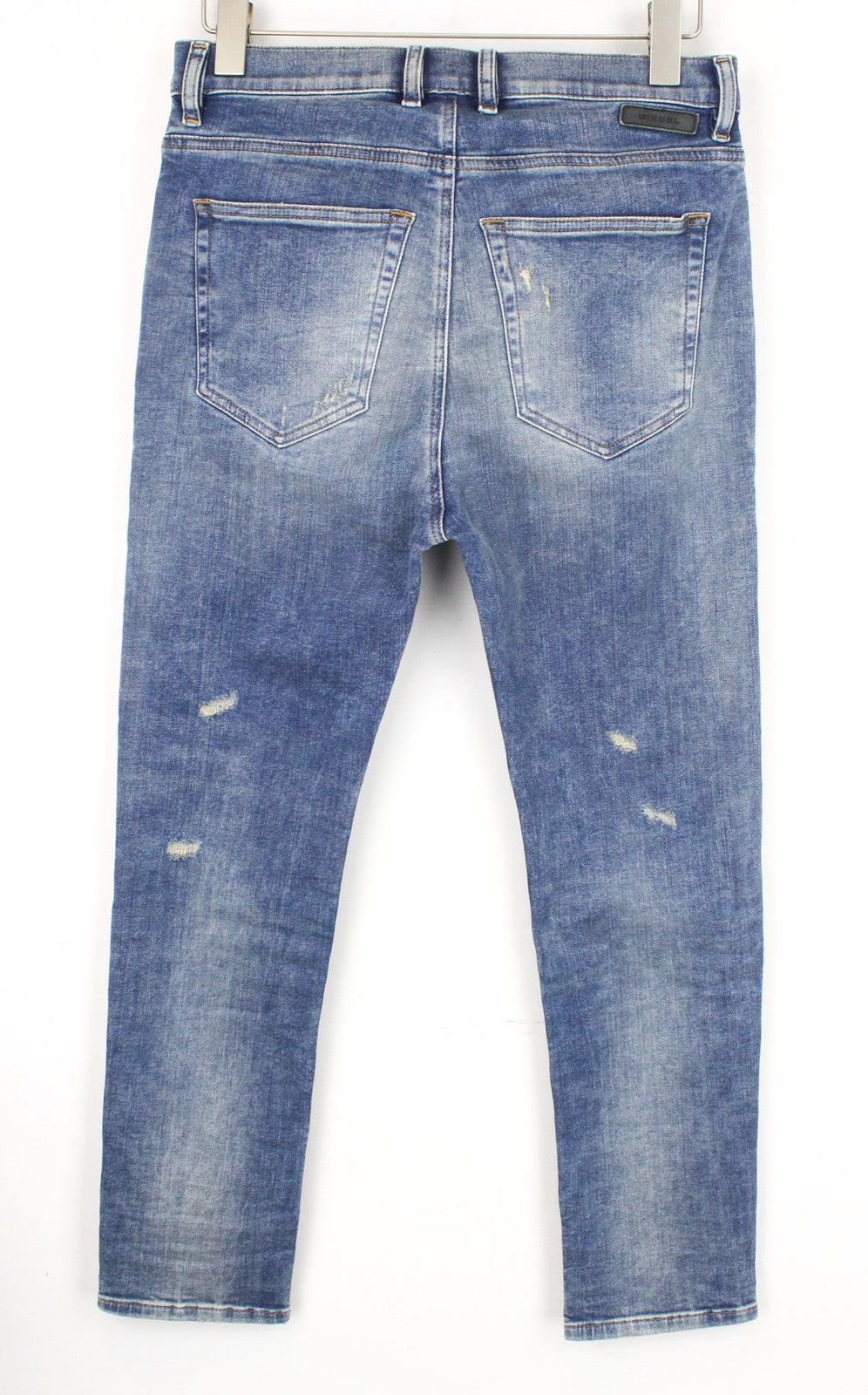 DIESEL D-Vider-T 087AD vyriški džinsai W27 Carrot Jogg Sweat mėlyni, tamprūs, dirbtinio atspalvio 