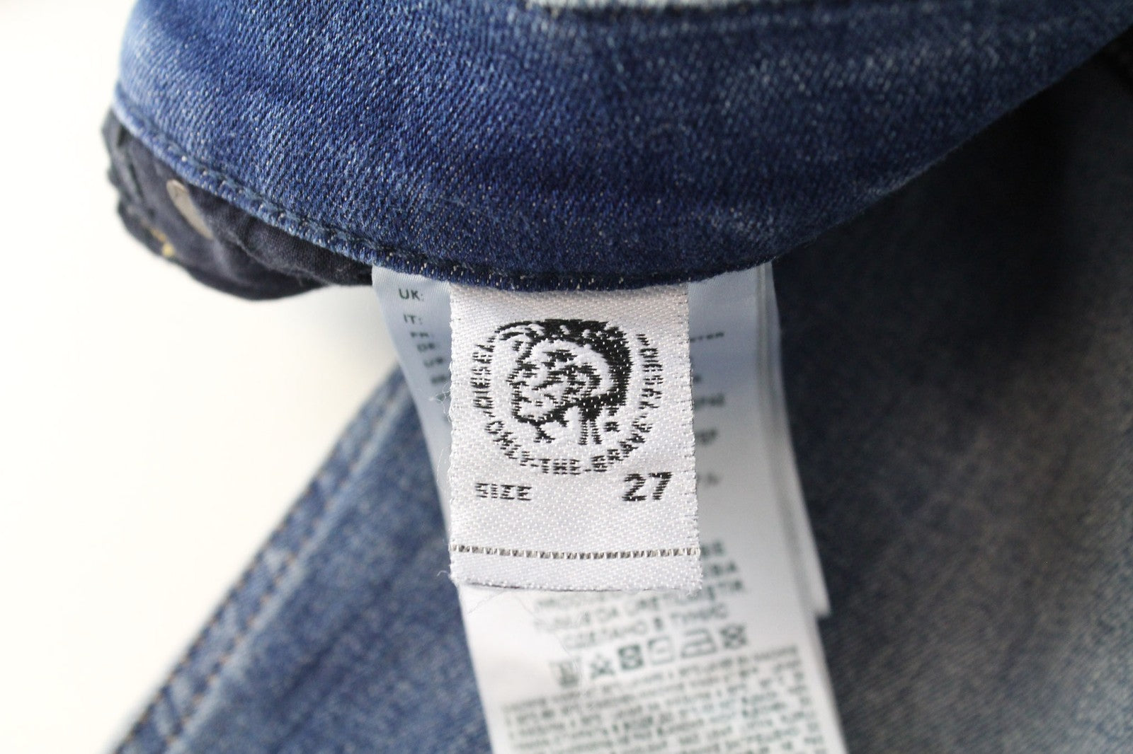 DIESEL D-Vider-T 087AD vyriški džinsai W27 Carrot Jogg Sweat mėlyni, tamprūs, dirbtinio atspalvio 