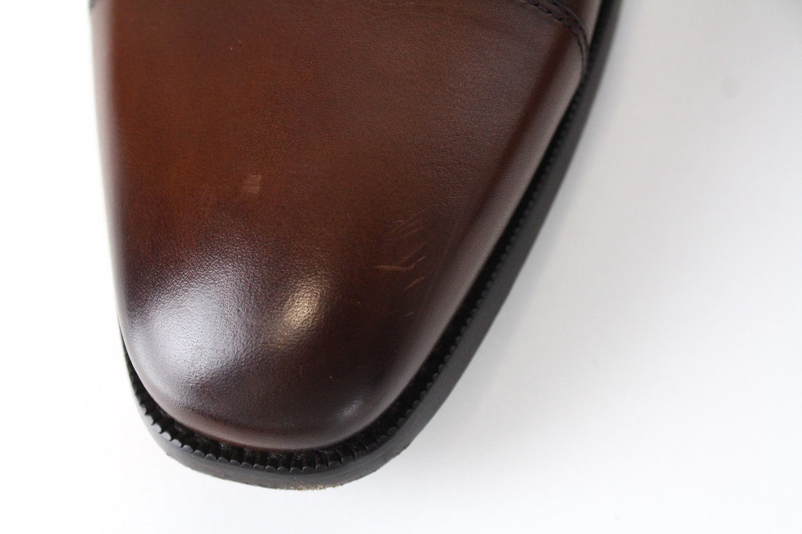 SUITSUPPLY Men Formal Shoes EU43 Mid Brown Calf Leather Derby Classic Lace-Up