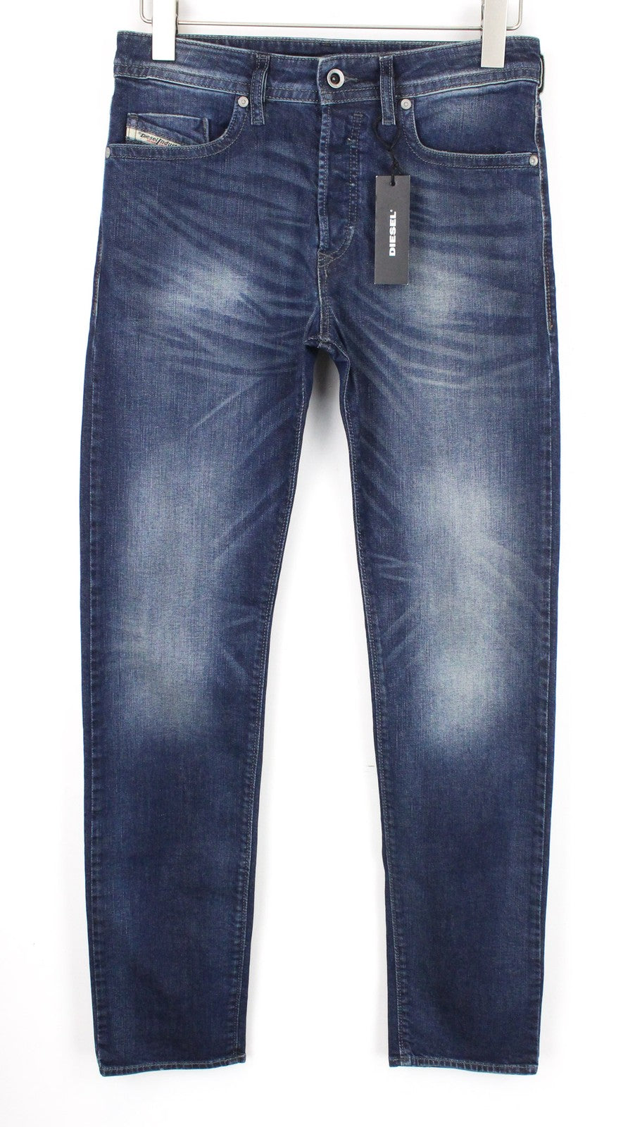 DIESEL Buster R853R vyriški džinsai W28/L32 Regular Slim Tapered Stretch mėlyni džinsai 