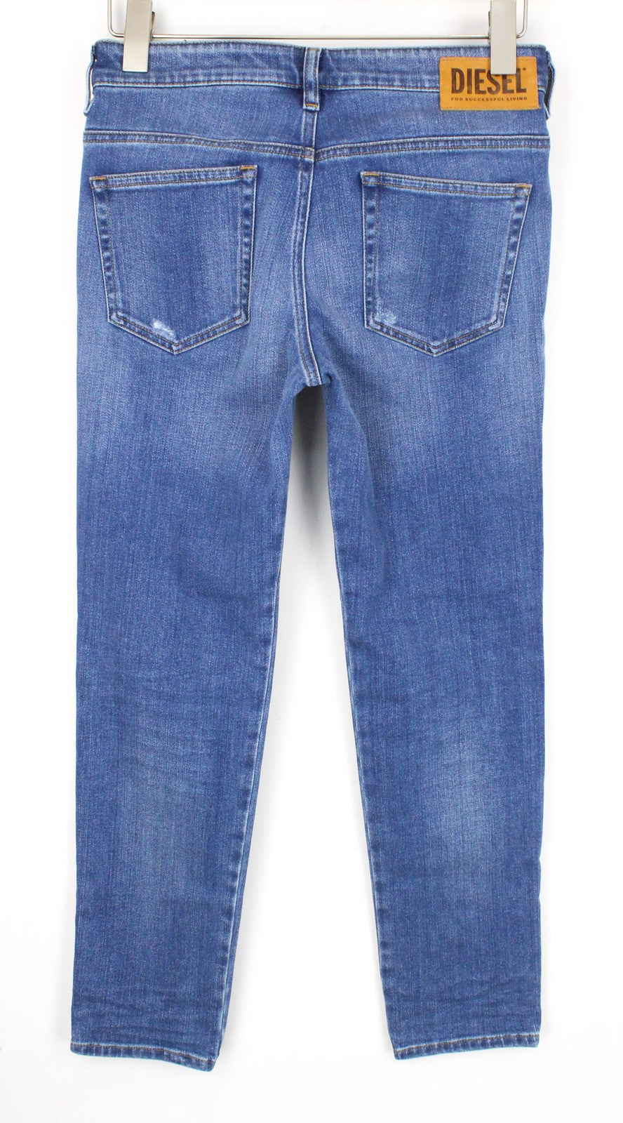 DIESEL D-Rifty 083AX Women Jeans W26/L32 Distressed Slim Blue Stretch Low Rise