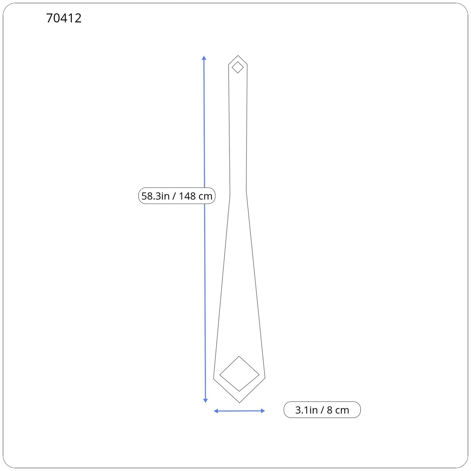 SUITSUPPLY vyriškas kaklaraištis 148 x 8 cm mėlynas lininis medvilnės mišinio raštas smailiais galais 