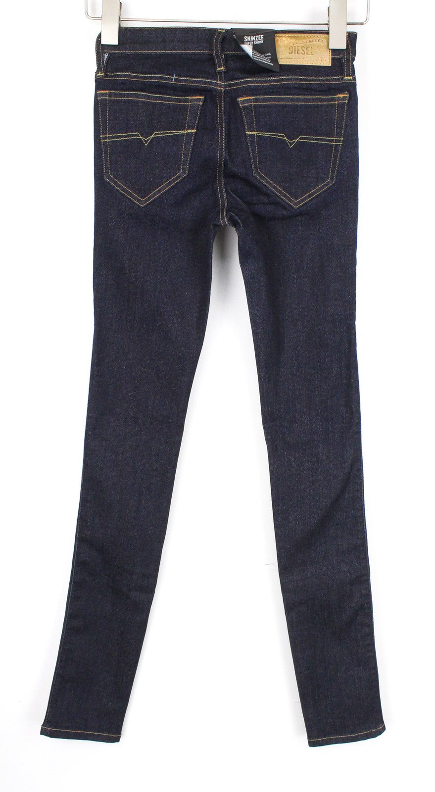 DIESEL Skinzee 0813C Women Jeans W23/L32 Super Slim Skinny Blue Stretch Fitted