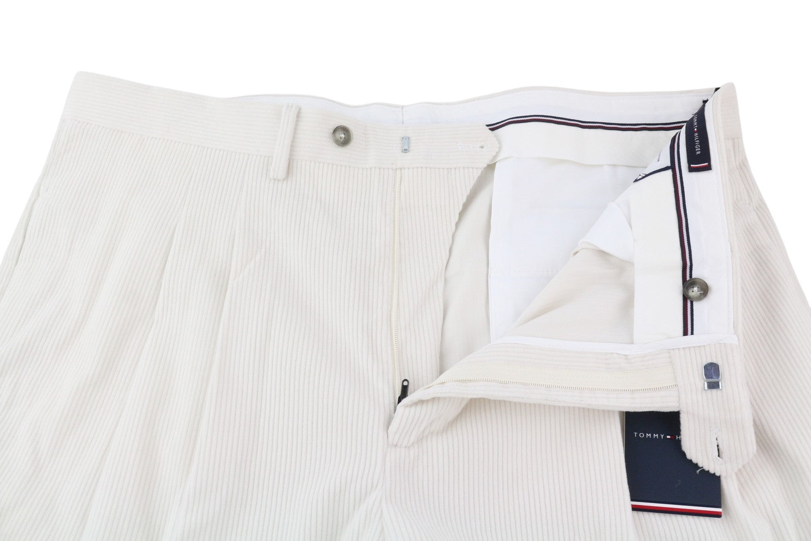 TOMMY HILFIGER „Rock Velvet Lardini“ vyriškos kelnės, W38, klostuotos, velveto, RRP 139 € 