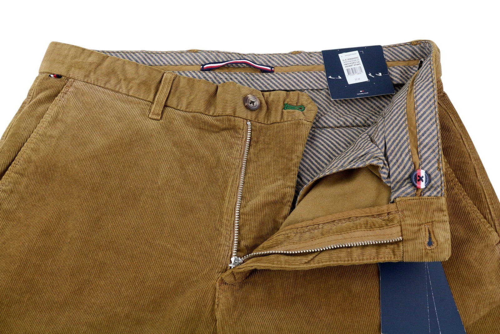 TOMMY HILFIGER Denton Chino Corduroy vyriškos kelnės W33/L32 tiesaus kirpimo, rekomenduojama kaina – 139 € 