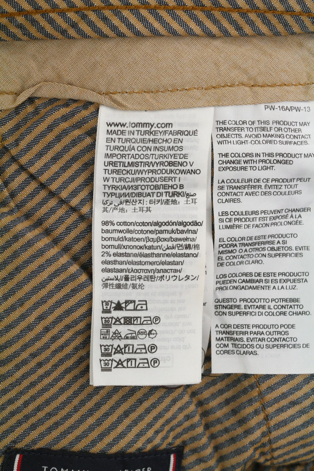 TOMMY HILFIGER Denton Chino Corduroy vyriškos kelnės W33/L32 tiesaus kirpimo, rekomenduojama kaina – 139 € 