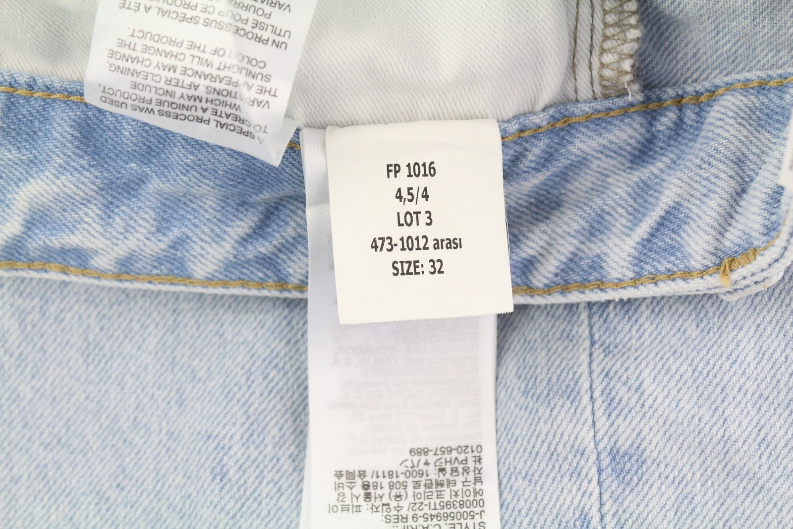 CALVIN KLEIN 90s Straight Men Jeans W32 Light Blue Washed Faded Zipper Denim