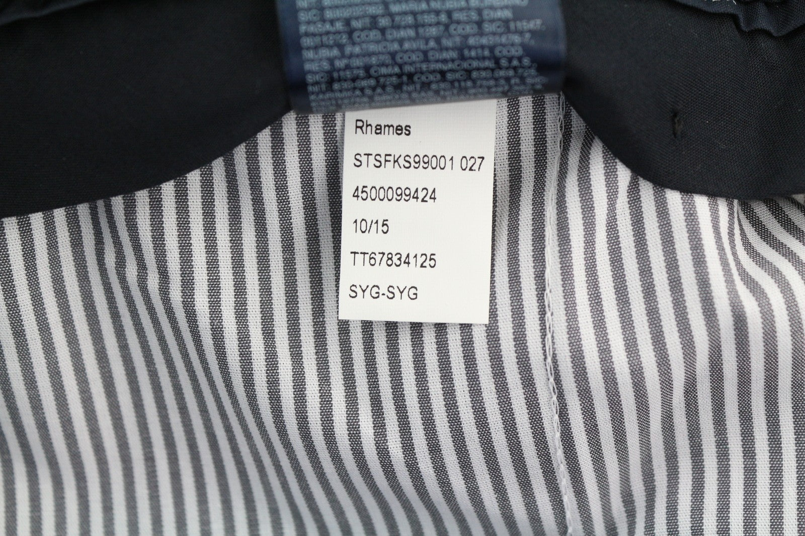 TOMMY HILFIGER Rhames vyriškos kelnės 94 ilgos pilkos vilnos raštuotos siaurėjančios plokščios kelnės 