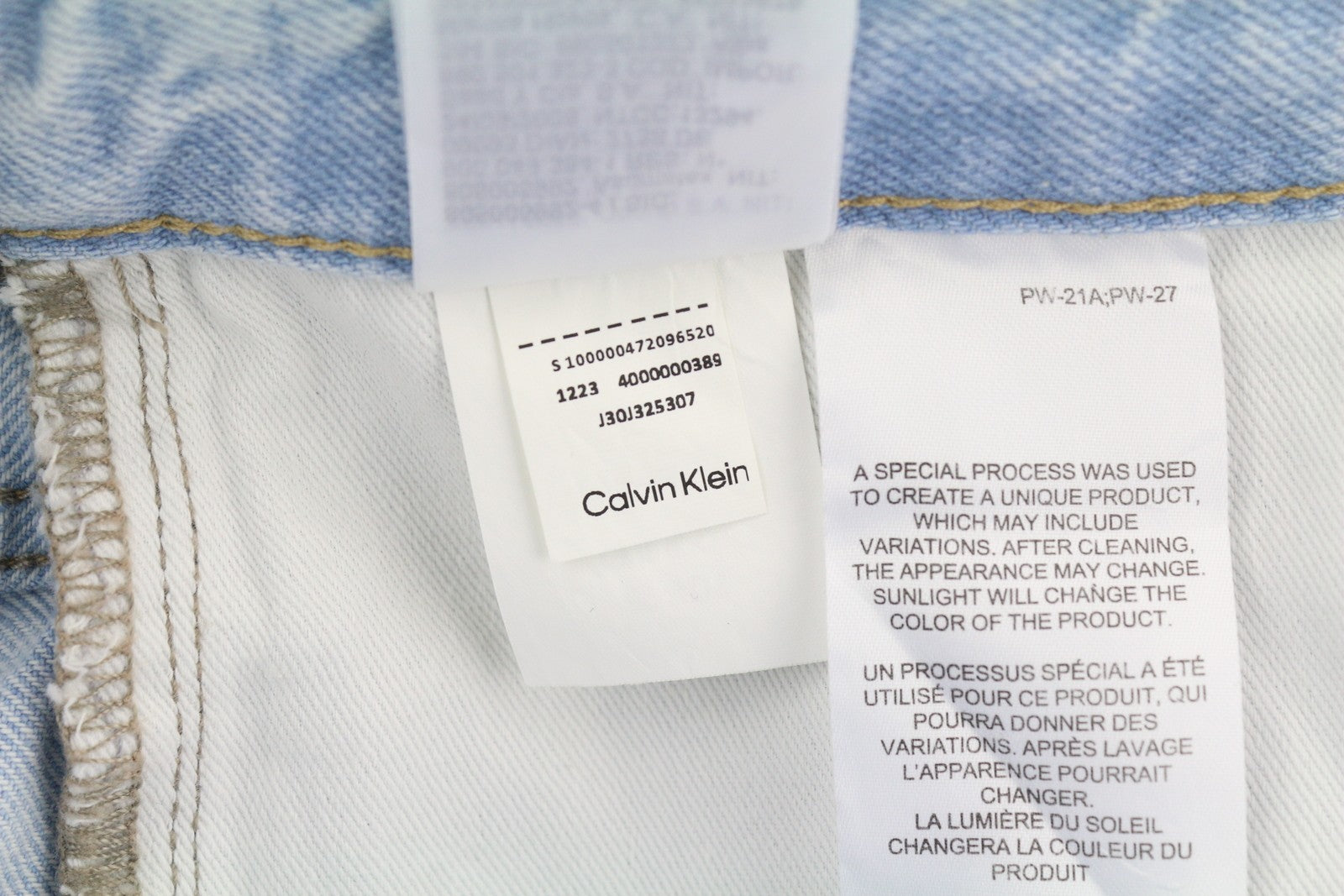 CALVIN KLEIN 90-ųjų tiesūs vyriški džinsai W30 šviesiai mėlyni skalbti išblukę užtrauktukai Fly Denim 