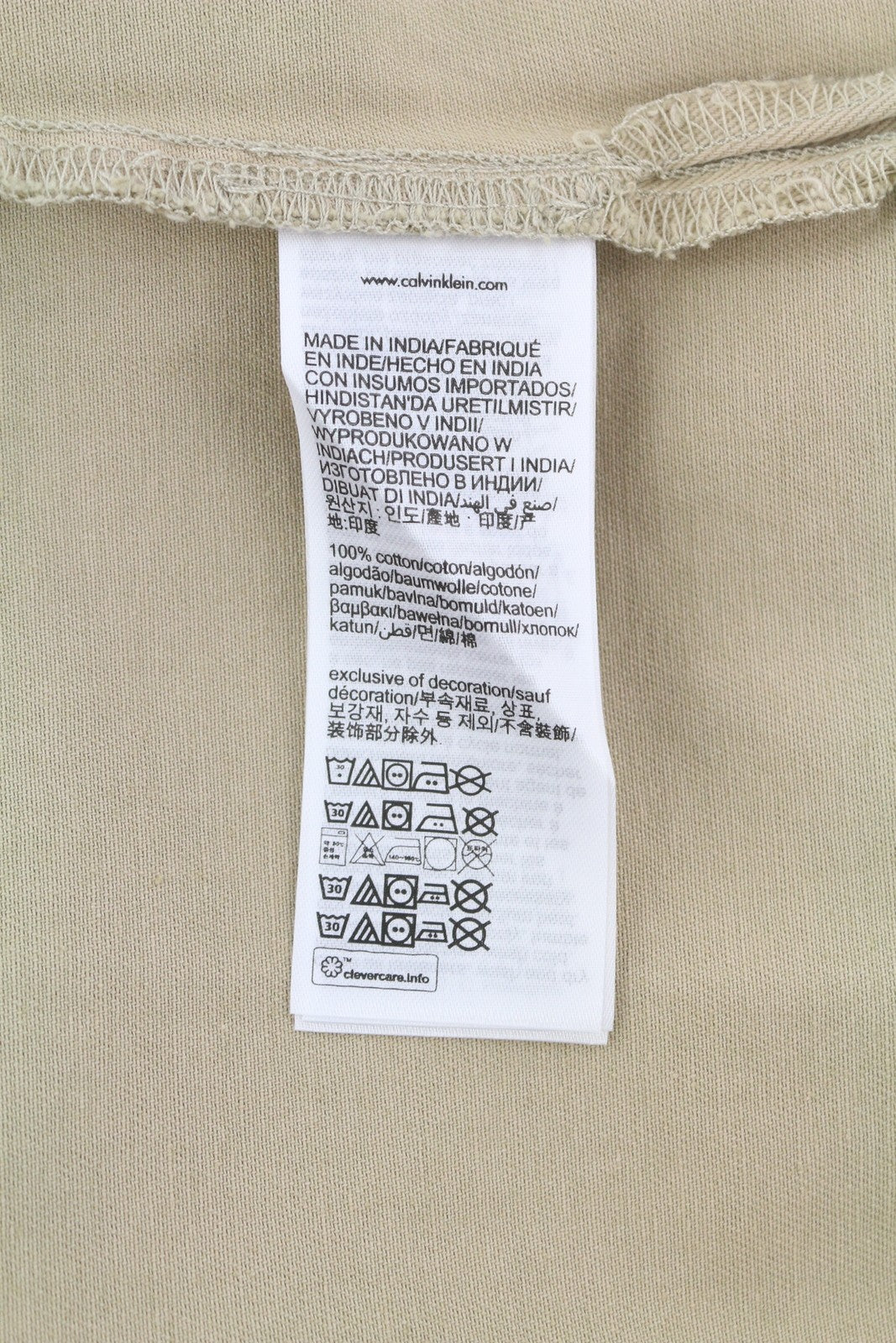 CALVIN KLEIN vyriški marškinėliai XS, smėlio spalvos, laisvo kirpimo, marškinėliai su sagomis ir užlopytomis kišenėmis. 