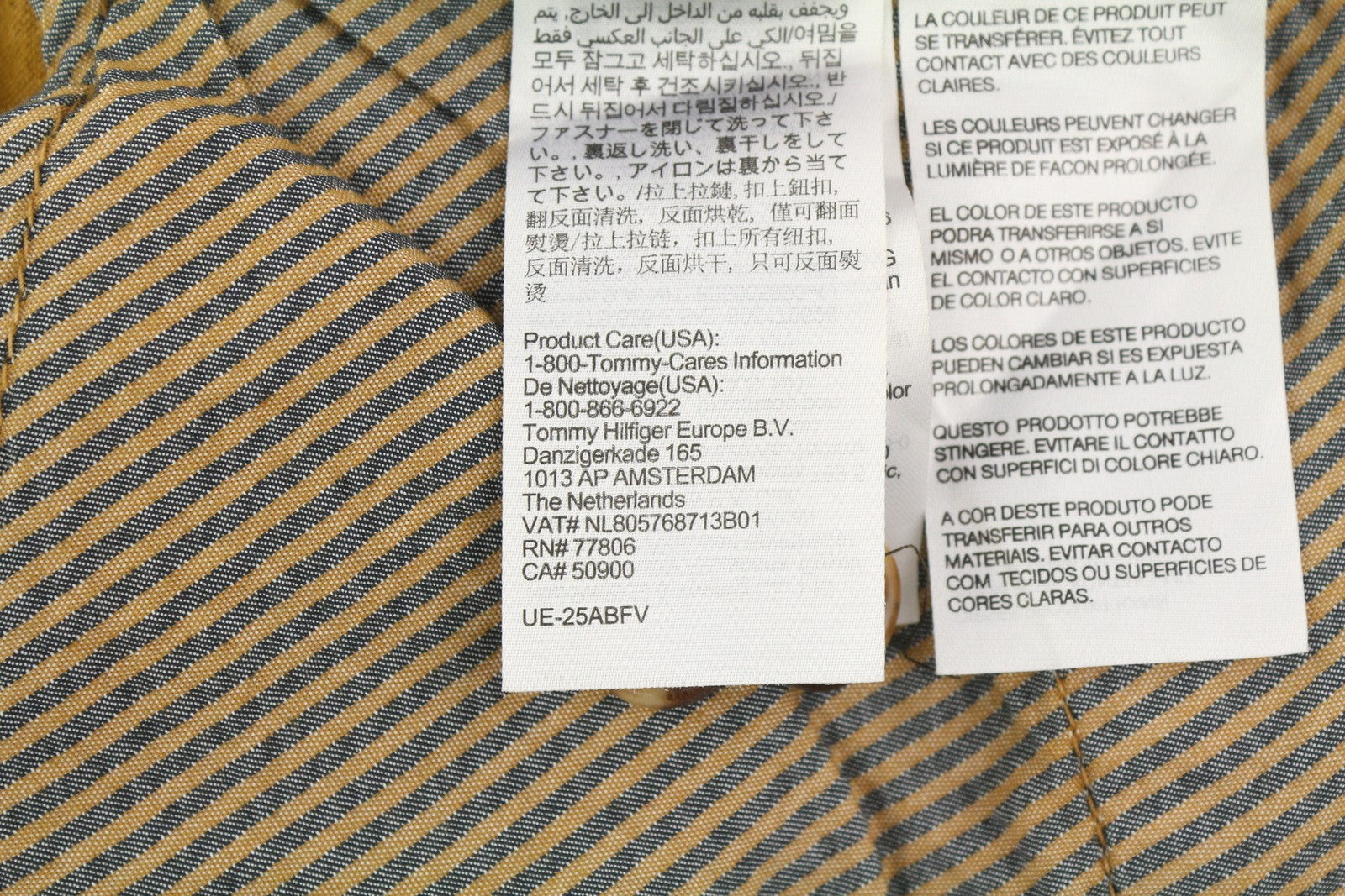 TOMMY HILFIGER Denton Chino Corduroy vyriškos kelnės W35/L34 tiesaus kirpimo, rekomenduojama kaina – 139 € 