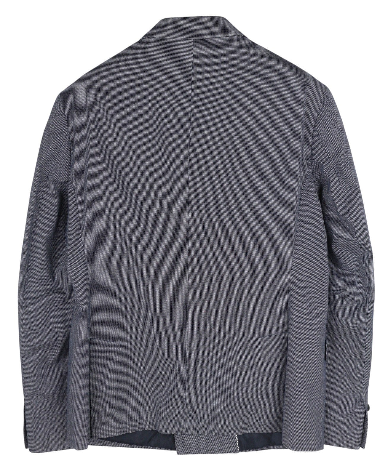 ANTONY MORATO vyriškas švarkas XL dydžio, mėlynas, dvieilis, su įpjova atvartu, plonas, raštuotas 