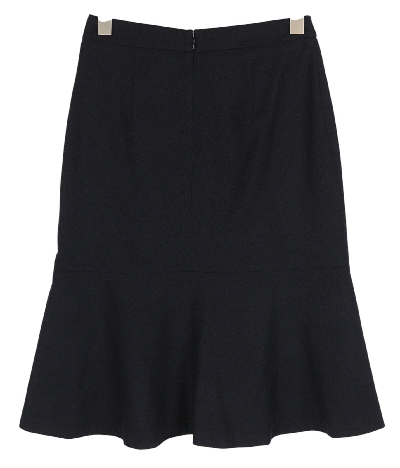 GANT flanelinis platėjantis moteriškas sijonas, EU36, tamsiai mėlynas, vilnos mišinio pamušalu, užtrauktuku iki kelių 