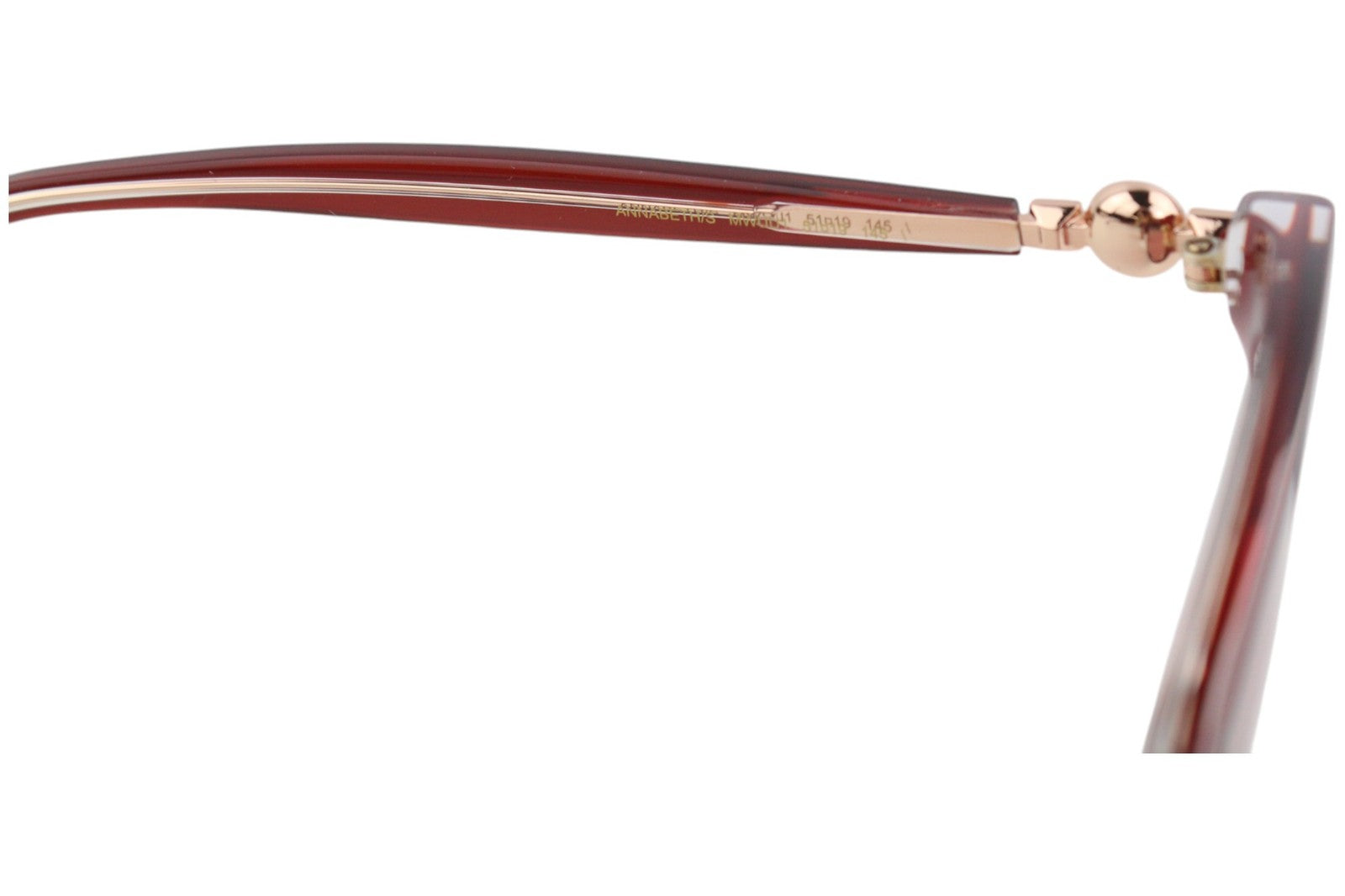 JIMMY CHOO Annabeth/S moteriški akiniai nuo saulės, VIENO DYDŽIO, raudonai tonuoti, katės akių stiliaus, rekomenduojama kaina – 349 € 