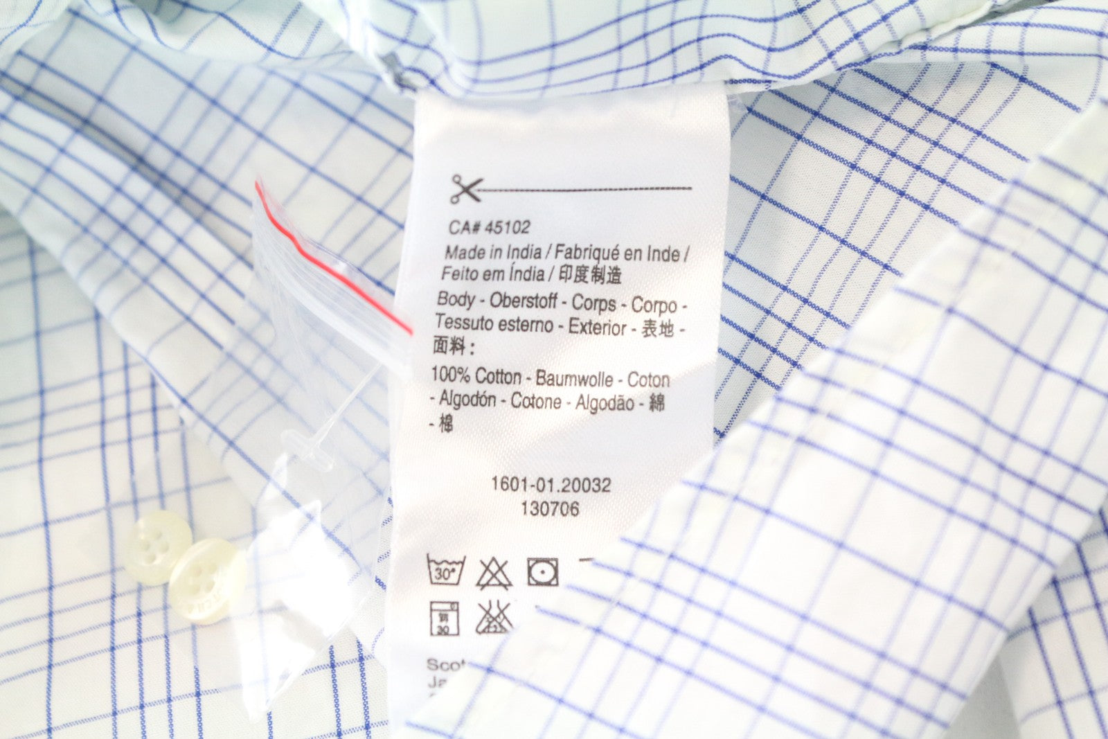 SCOTCH &amp; SODA vyriški marškinėliai, L dydžio, su užlopytomis kišenėmis, sagomis užsegami, grynos medvilnės, mėlyni ir balti, languoti. 