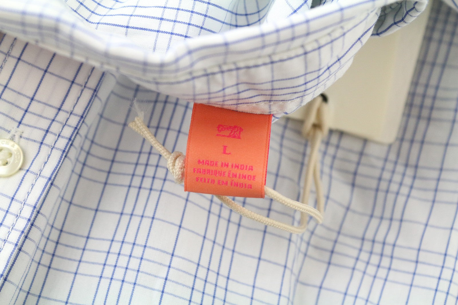 SCOTCH &amp; SODA vyriški marškinėliai, L dydžio, su užlopytomis kišenėmis, sagomis užsegami, grynos medvilnės, mėlyni ir balti, languoti. 