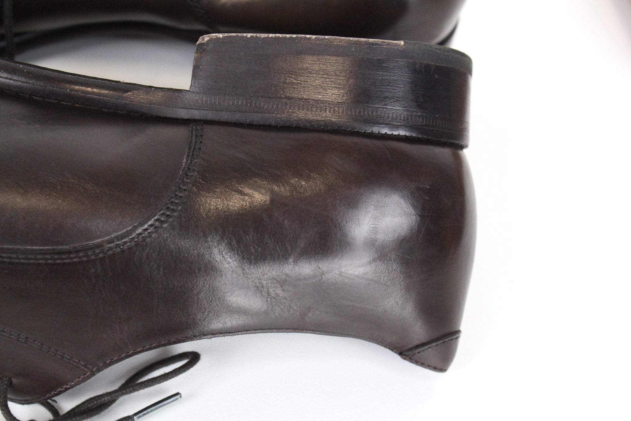 SUITSUPPLY Men Formal Shoes EU43 Dark Brown Laced Low-Top Genuine Leather UK9