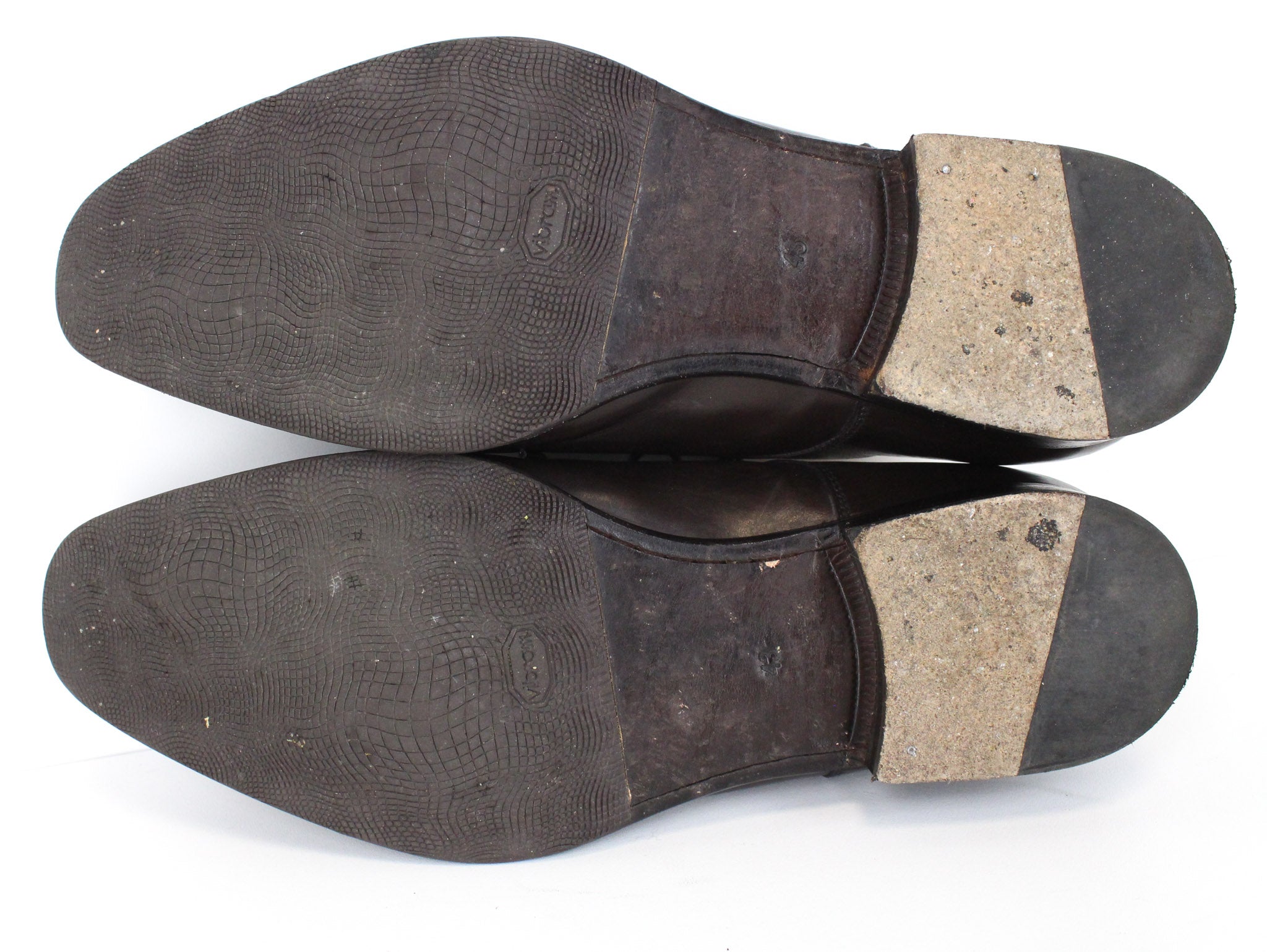 SUITSUPPLY Men Formal Shoes EU43 Dark Brown Laced Low-Top Genuine Leather UK9