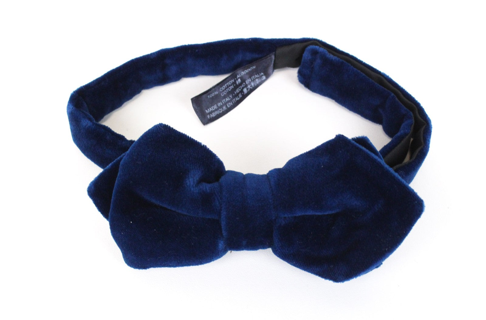 SUITSUPPLY vyriškas varlytės formos kaklaraištis ~49 cm mėlynas grynos medvilnės klasikinis formalus drugelio formos aksomas 