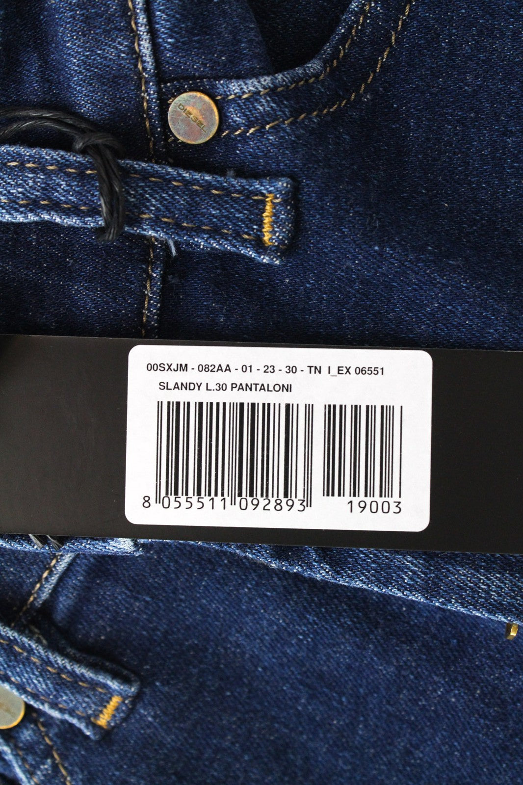 DIESEL Slandy 082AA Women Jeans W23/L30 Girls Super Slim-Skinny Blue Stretch