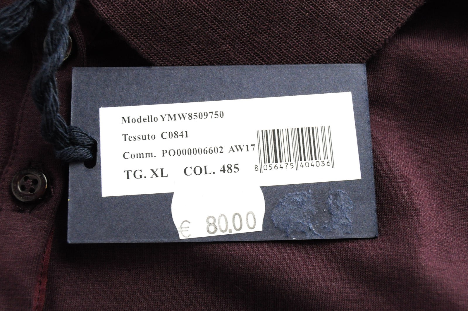 MARINA YACHTING moteriški XL dydžio medvilniniai tamprūs marškinėliai ilgomis rankovėmis violetiniai polo marškinėliai su logotipu 