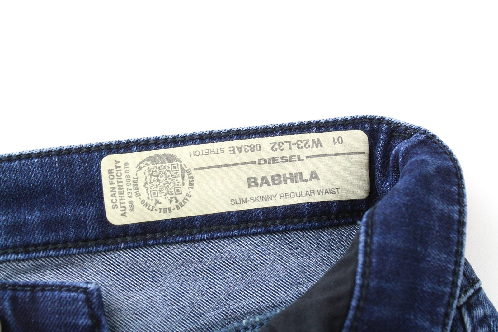 DIESEL Babhila 083AE Women Jeans W23/L32 Dark Blue Slim Skinny Stretch Girls