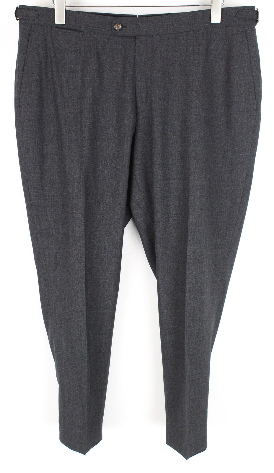 SUITSUPPLY La Spalla vyriškas kostiumas UK44S be pamušalo, vienaeilis, pilkas, 2 dalių vilnonis 