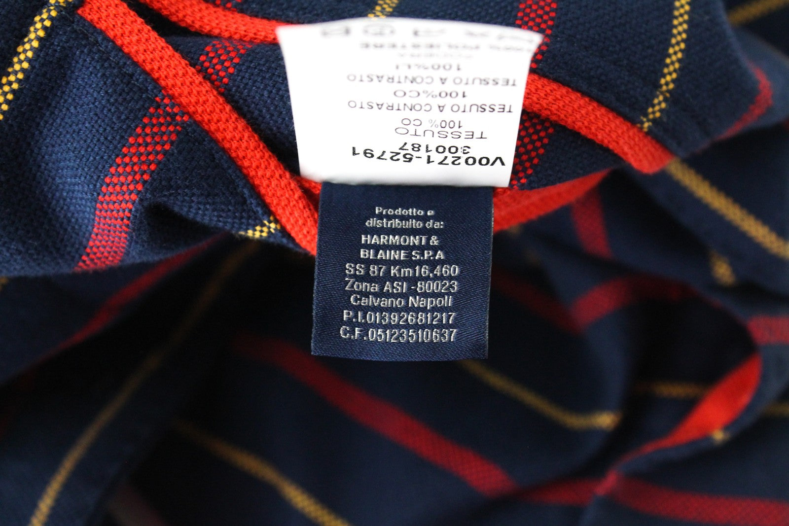 HARMONT &amp; BLAINE vyriškas švarkas 50 tamsiai mėlynas, dryžuotas, vieneilis, grynos medvilnės 