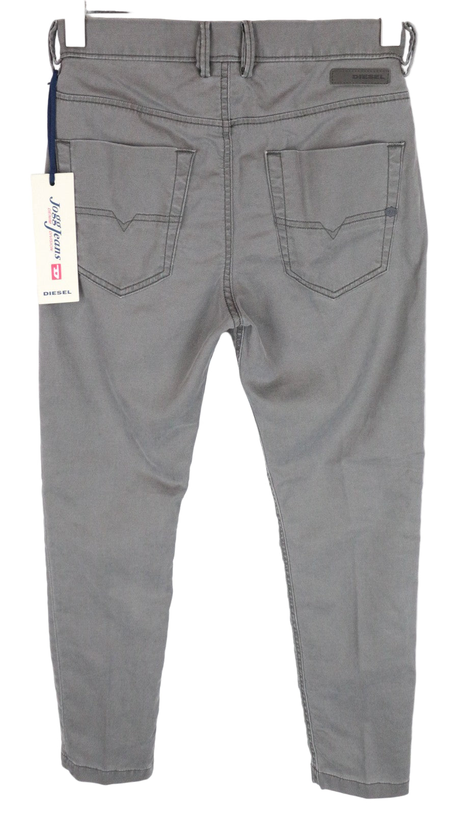 DIESEL Chino-M-NE 0685E vyriški džinsai W26 Sweat Jogg Slim Fit pilki tamprūs berniukams 