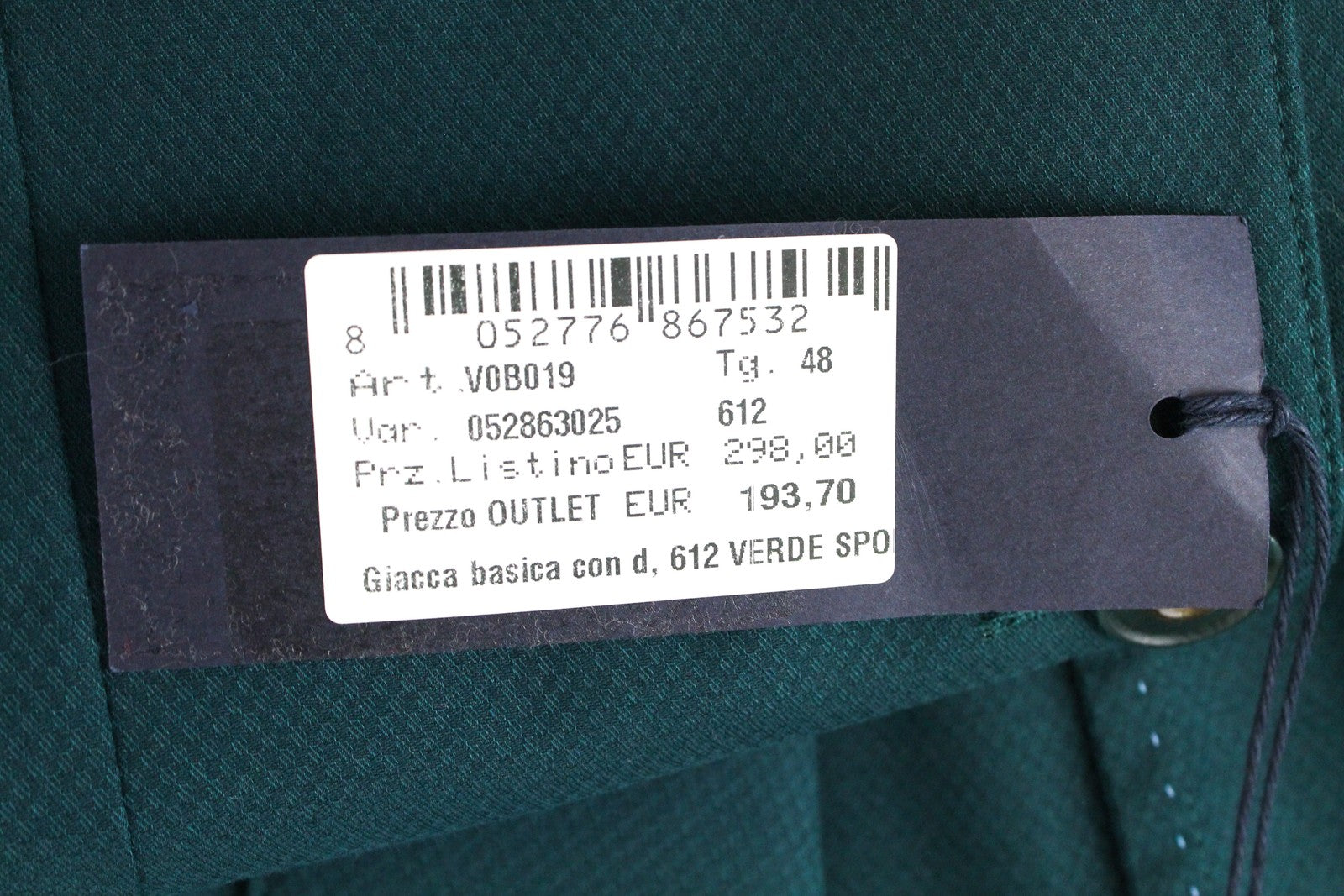 HARMONT &amp; BLAINE vyriškas švarkas 48 žalias medvilninis tamprus, be pamušalo, vienaeilis 