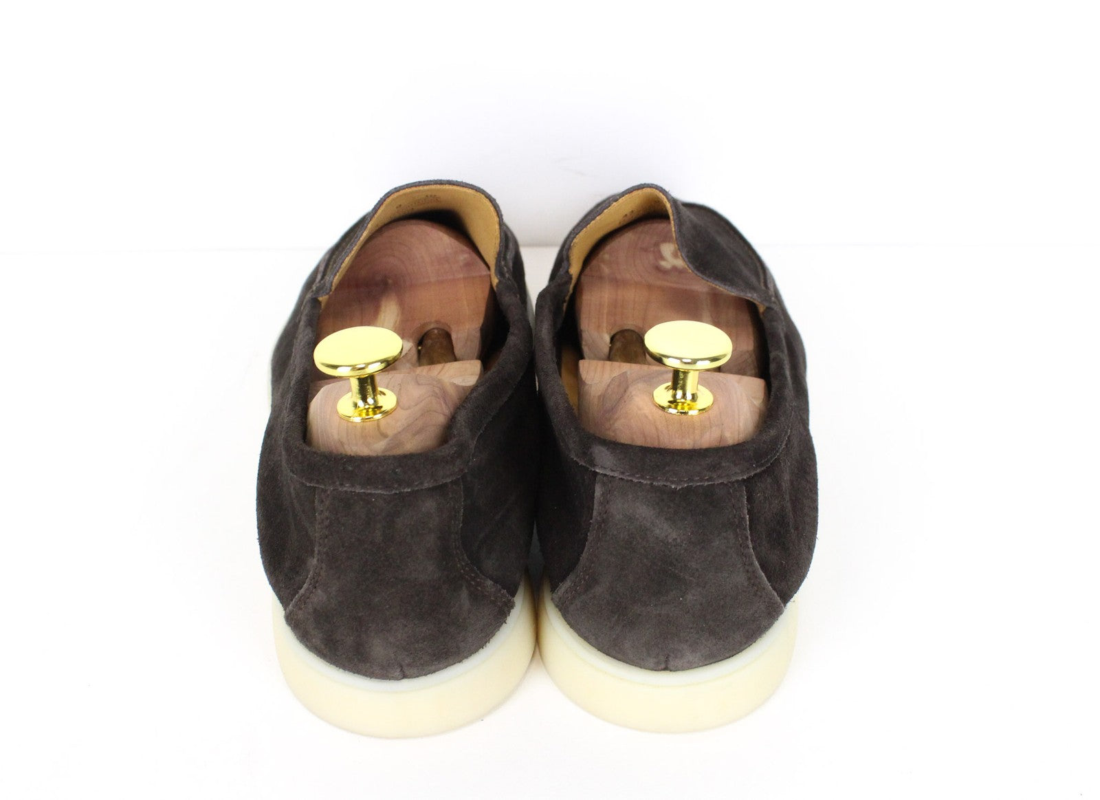 SUITSUPPLY vyriški laisvalaikio batai EU43/UK9 tamsiai rudi zomšiniai odiniai mokasinai 