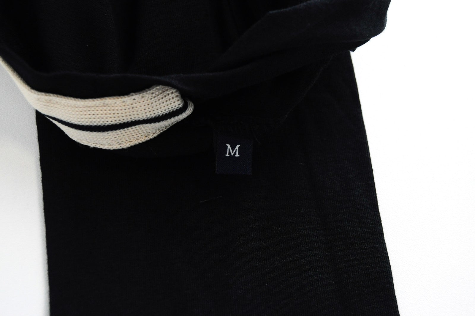 MARINA YACHTING moteriški marškinėliai ilgomis rankovėmis M juodi medvilniniai tamprūs megztiniai su logotipu 