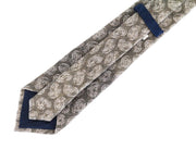 SUITSUPPLY vyriškas kaklaraištis 150 x 8 cm rudas gryno lino raštuotas smailiais galais klasikinis 