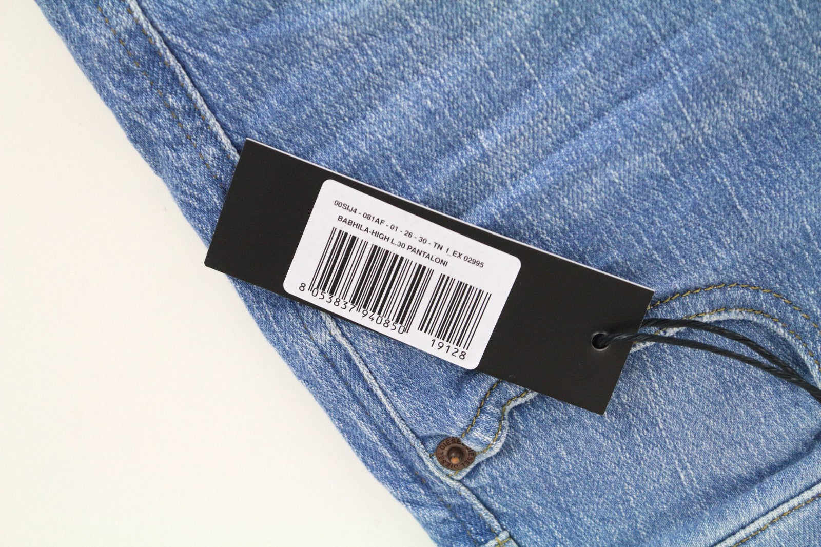 DIESEL Babhila-High 081AF Women Jeans W26/L30 Slim Skinny Blue Cotton Stretch